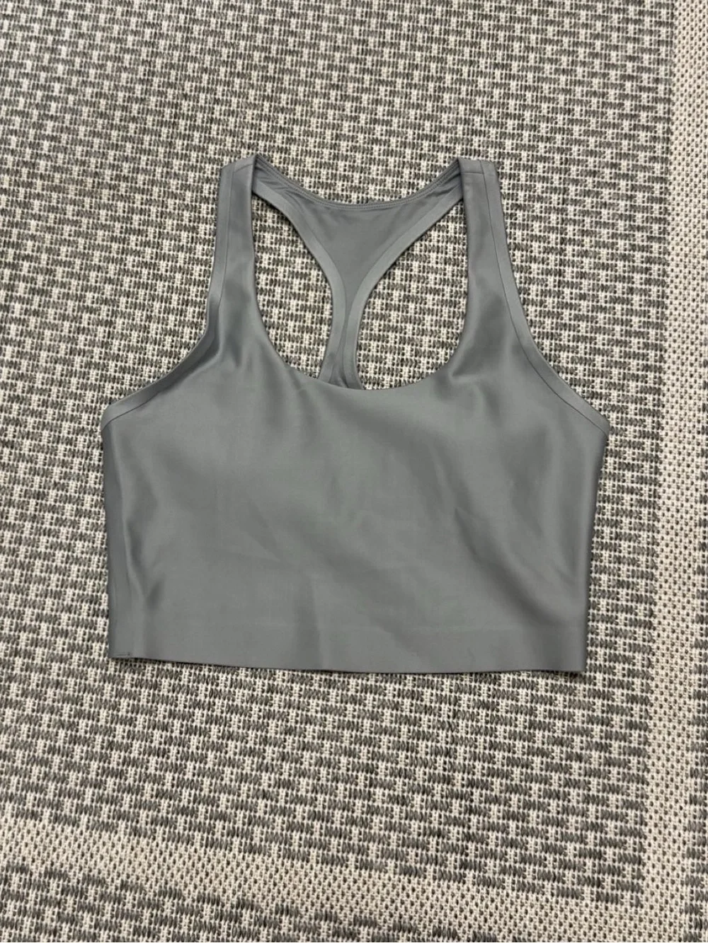 Alo Yoga Airlift Super Sleek Bra Tank in Lunar Grey
